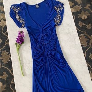 Free People | Blue Beaded Dress 💙